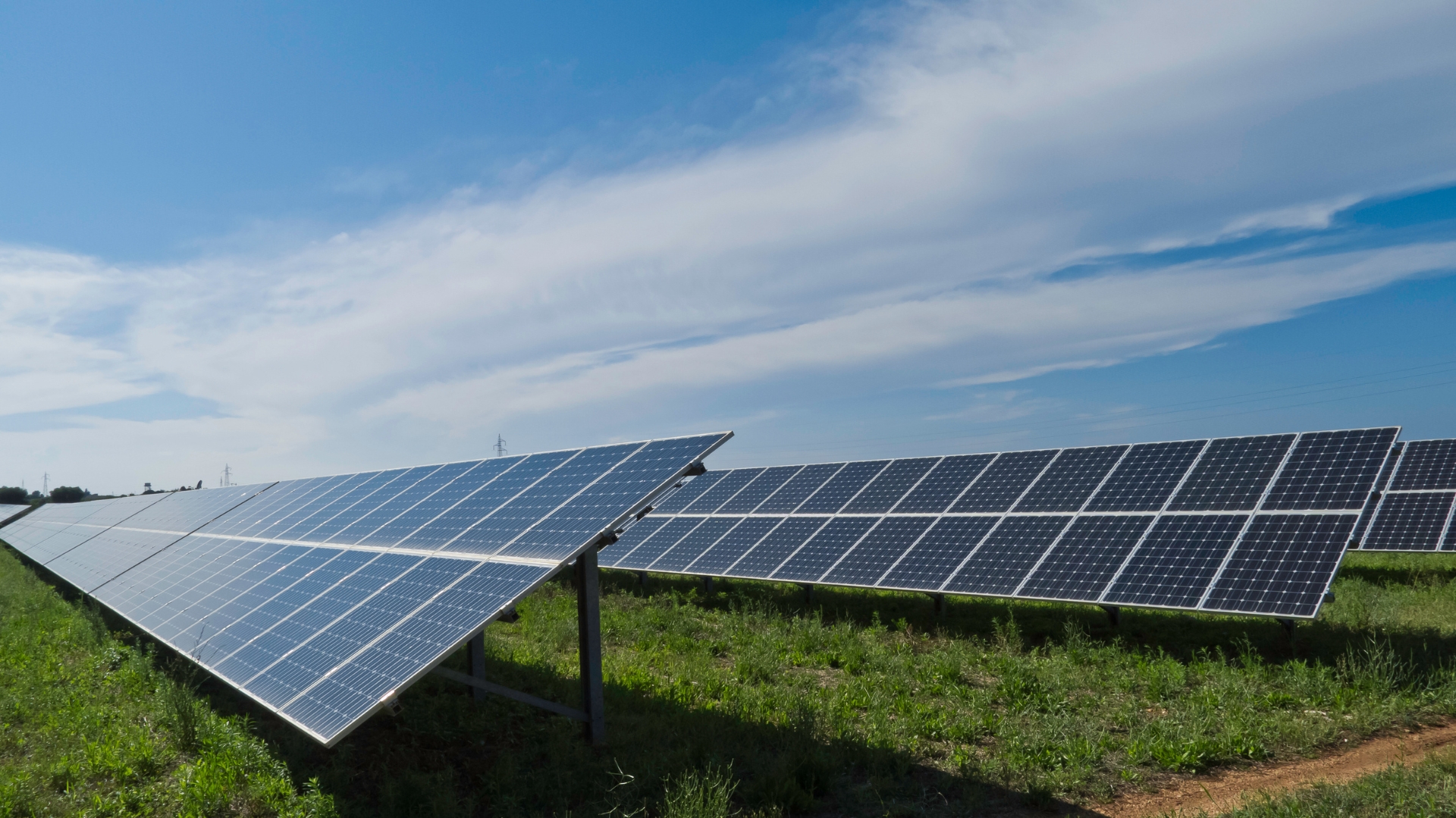 panneaux solaires dans un champ agricole