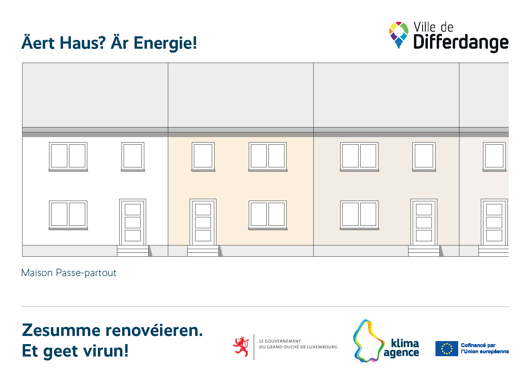 Zesumme renovéieren - carte Passe-partout