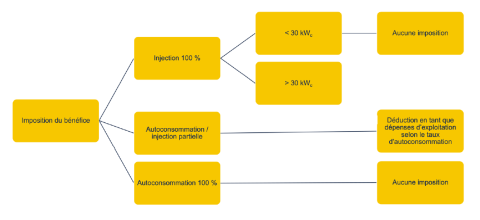 Arborescence du traitement fiscale PV, 3 cas 